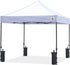 ABCCANOPY 112 LBS Extra Large Canopy Sand Bags, 4-Pack, Black (without Sand)...