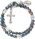 CB Acrylic Prayer Bead Rosary Wrap Bracelet with Miraculous Medal, 8 Inch...