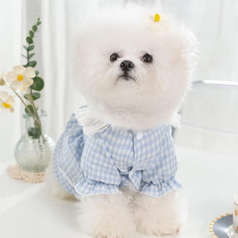 Fashion Pet Dog Clothes, Cute Dresses for Small Dogs Cats Summer Puppy Skirt Pup Yorkie Clothing Sundress Costume Cat Clothing Female Pet Skirt Ou...