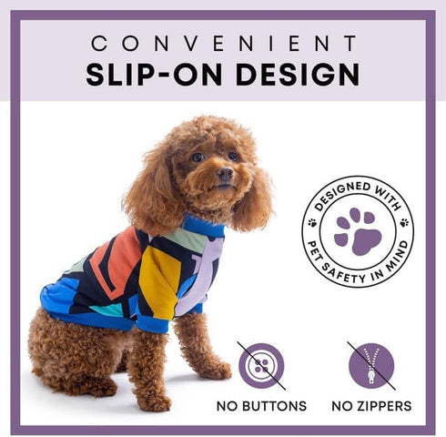 Rocky Thermal Jacket Clothes Fleece Lined Sweater for Dogs, Puppies, Warm Coat Bodysuit Onesie One Piece Vest Pet Jammies with Leg Warmers for Sma...