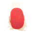 Pet Rubber Grooming Brush Bath Brush Massager with Adjustable Loop Handle Stainless Steel Pin, Random Color...