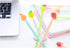 Yansanido Fluent Writting Pen, 12 Pcs 0.38 mm Black Ink Fruits Shape Rolling Ball Cute Gel Ink Pen for Student and School Office Supplies (Fruits)...