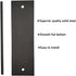 7" Matte Black Sliding Barn Door Handle - Flush Pull Handle with Flat Bottom Is Easy to Install and Heavy Recessed Door Handle for Pocket Door,Clo...