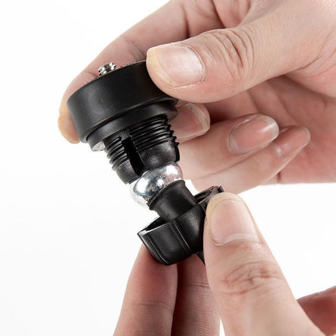 2 Pack 1/4 Screw to 17mm Ball Mount Base Mount Stand Interface Socket Joint for Tripod DV Camera Car Monitor GPS Phone Holder Clip Ring Light Hose...