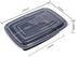 50-Pack Food Prep Containers, 1000ML/ 34 OZ Microwavable Food Storage Containers with Lids, Reusable Plastic lunch Containers Lunch Boxes- Stackab...