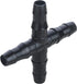 50-Pack Drip Irrigation Universal Connectors 1/4 Inch Barbed Tee Fittings for 1/4" Drip Irrigation Tubing, Barbed 4 Ways Connectors for 4mm/7mm Dr...