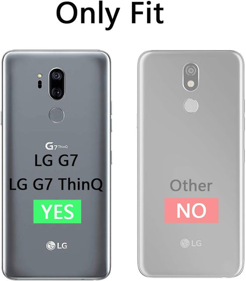 SNOSHO for LG G7 ThinQ Slim case,Thin TPU Flexible Silicone Soft Skin Gel Rubber Carbon Fiber Anti-Scratch Shockproof Protective Cases Cover for L...