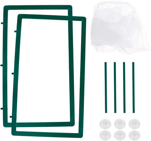 Aquarium Mesh Hatchery Breeder Plastic Frame Fish Tank Separation Breeding Net...