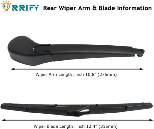 Rear Windshield Wiper Arm Blade Set CV6Z-17526-C for Ford Focus 2012-2018 HATCHBACK...