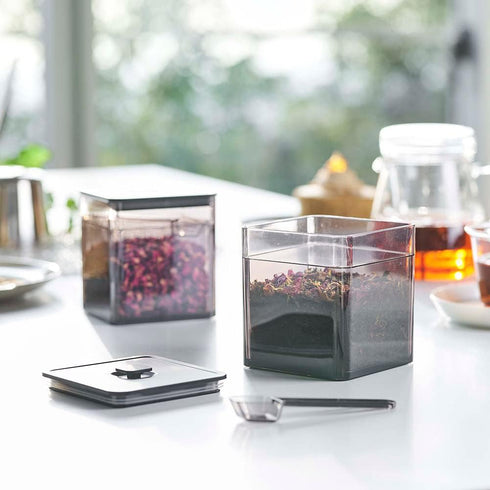 YAMAZAKI Home Tower Vacuum-Sealing Food Storage Container - Spoon - Polypropylene - 500Ml...