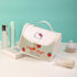 Kitty Travel Cosmetic Bag with Air Cushion Comb, Large Capacity Cosmetic Pouch Case Makeup Bag with Zipper, PVC Toiletry Bag Makeup Accessories Or...