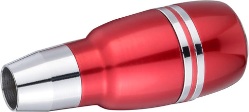 Arenbel 4" Automatic Push Button Gear Shift Knob Polished Aluminum Car Lever Stick Shifter Handle Fit Most Auto Transmission Vehicles, Red...