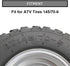 PSLER 4 Pieces of ATV Wheel Rim Hub Protection Decor for ATV Tires 145/70-6 6 Inches Wheel Rim Cover Decoration Modified Parts Green...