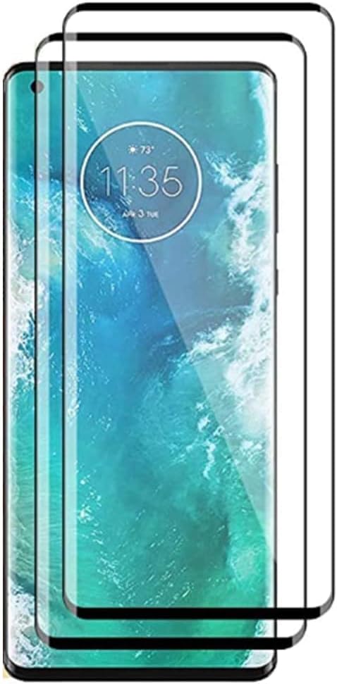 Tempered Glass Screen Protector - 2 Pack Clear Cover for Motorola Moto Edge Plus 2020...