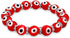Colorful Turkish Glass Bead Good Luck Protection Evil Eye Stretch Bracelet Rondelle Crystal Spacer Stackable Protection More Colors for Women Teen...