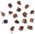 FASHEWELRY 24Pcs Natural Irregular Tiger Eye Pendants Healing Crystal Chakra Nugget Tumbled Gemstone Charms 15-35x10-20mm for Jewerlry Craft Makin...