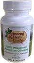 100% Pure Wisconsin American Ginseng Capsules - 500mg. Authentic Panax Quinquefolius. Potent Ground Ginseng Root - No Fillers, Binders or Other Ad...