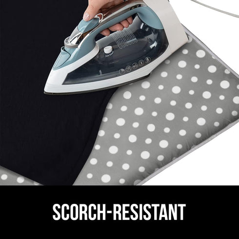 GORILLA GRIP Ironing Mat, Portable Iron Pad, Magnetic Cover and Padding for Top of Washer, Dryer, Tabletop, Countertop, Silicone Coating and Scorc...