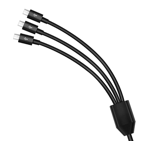 Herfair 3-in-1 Micro USB Splitter, 480Mbps Data Sync, 3 USB to Multi Micro USB Adapter Wires Leads for All Micro USB Equipped Devices......