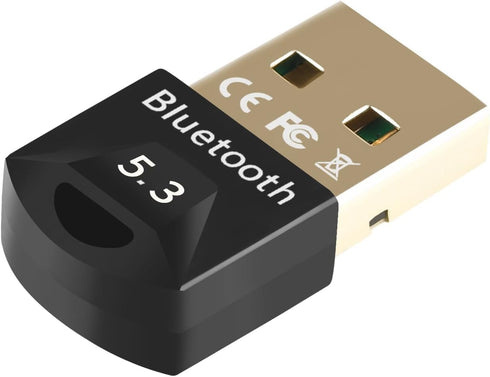 Bluetooth Adapter 5.3, Bluetooth Stick for Windows 11/10/8,1/7, USB EDR Bluetooth Dongle for PC, Laptop, Desktop......