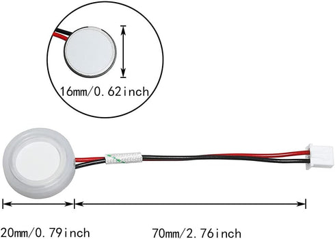Atomizing Transducer Ceramics Discs ITROLLE 4PCS 16mm Ultrasonic Mist Maker Fogger Ceramics Humidifier Discs With Wires...