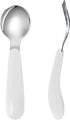 VANRA 2 Pieces Toddler Fork and Spoon Set with Travel Case 18/8 Stainless Steel Toddler Utensils Kids Silverware Children Flatware Child Cutlery S...