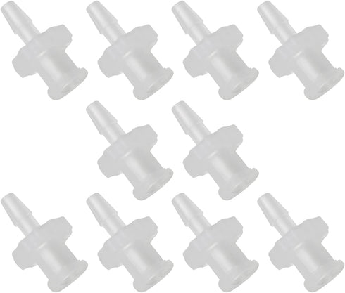 10pcs Female Luer Lock 1/4" Polycarbonate Hose Barb Adapter for Laboratory Biochemical/Analytical Instruments, Food Machinery and Aquarium Equipme...