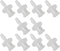 10pcs Female Luer Lock 1/4" Polycarbonate Hose Barb Adapter for Laboratory Biochemical/Analytical Instruments, Food Machinery and Aquarium Equipme...