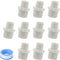 10PCS 1/2" to 3/4" PVC Pipe Fittings Nipple G1/2 X G3/4 Male to Male Thread Coupling Hex Straight Adapter Connector...