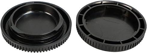 Rear Lens Cap & Body Cap Set Compatible for Panasonic GX9 GX85 Camera, for Olympus EM10II EM5II kit Micro 4/3 DSLR Camera + Micro 4/3 Mount Lens F...