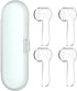 Electric Toothbrush Travel Case for Oral-B Toothbrushes - 4 Pcs Toothbrush Head Covers Compatible with Oral B Electric Toothbrush Heads (White)...