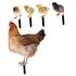 1 Set Hen Chick Ground Plug Yard Decor Yard Sign Simulation Chicken Insert Acrylic Chicken Stake Garden Chicken Decoration Courtyard Insert Garden...