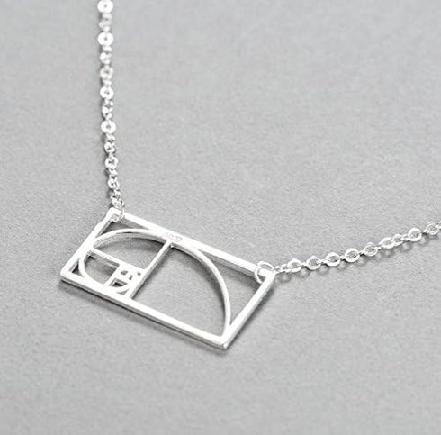Golden Division Ratio Sterling Silver Choker Necklace...