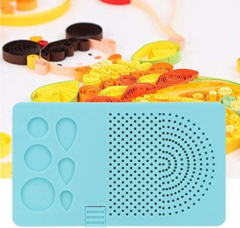 Guide Quilling Board, 6.1x3.6inch Quilling Tool Quil Board with Pins Storage Box, 20 Roots Needle Plate DIY Grid Tool for Paper Crafting...