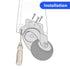 Heavy Duty Casters Set of 4 with Brake,L-Shape Side Mount TPR Plate Caster Wheels Replacement for Baby Bed, Carts Trolley, Kitchen Cabinet, Furnit...