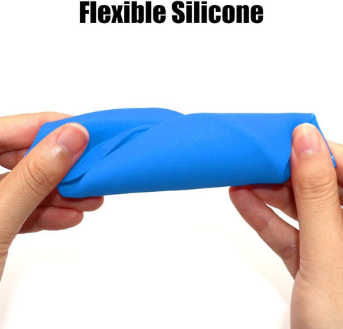 Silicone Mini Round Cake Molds, 4 Inch, Blue, Reusable, Non-Stick, Microwave, Oven, Freezer Safe...