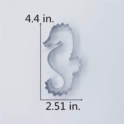 LILIAO Seahorse Cookie Cutter - 2.5 x 4.4 inches - Stainless Steel...