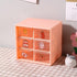 Mini Plastic Desktop Organizer with 6 Drawers,Small Parts Organizer,Desktop Drawer Cabinet for Makeup Office Craft Supplies,Sticker Organizer with...