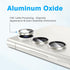 AGVEE 3 * 2 Set 6Pcs for Samsung Galaxy S23 / S23 Plus Camera Lens Protector, 9H Tempered Anti-Scratch Glass with Aluminum CD Pattern Lens Ring Co...