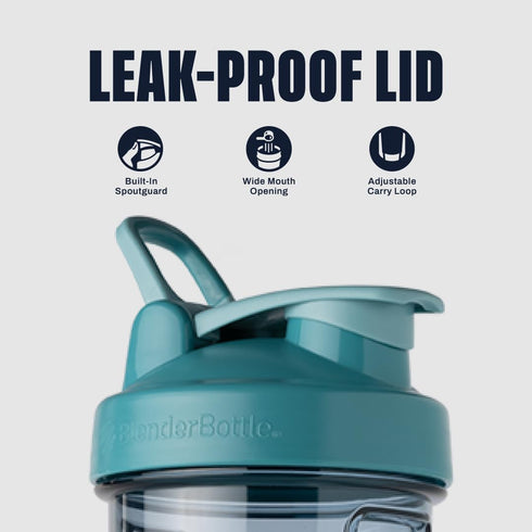 BlenderBottle Shaker Bottle Pro Series Perfect for Protein Shakes and Pre Workout, 28-Ounce, Cerulean Blue...