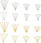 Pandahall 1600Pcs/Box Brass Ball Head Pins & Iron Flat Head Pins Set Golden & Platinum Eye Pins for Beading Jewelry Making...