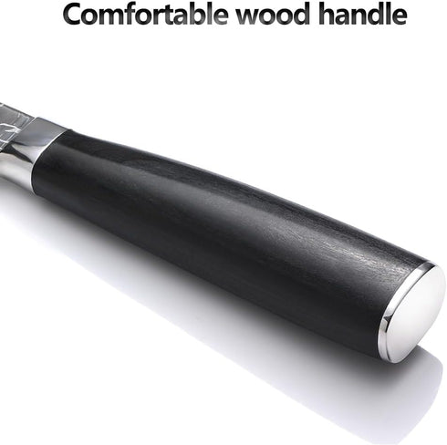 3.5 Inch Bar Paring Knife with Large Black Handle, Small Kitchen Knife for Fruit Vegetables, Professional Sharp Pairing Knives/High Carbon Stainle...