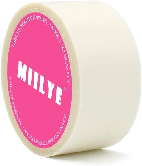 Double Sided Skin Tape, Body and Clothing Friendly Self-Adhesive Tape to Keep Fashion Dress/Fabric in Place, 1 in x 29 ft...