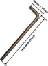 generic 1Pcs Star Key Bit Wrench,Tamper Proof Star Key Bit Wrench,L-Shape 6.37Inch (162MM) Long Arm High Carbon Steel Hand Tool for Daily Repairs(...