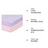 Everyday Kids 2-Pack Fitted Crib Sheets, 100% Soft Breathable Microfiber Baby Sheet, Fits Standard Size Mattress 28in x 52in, Lavender, Pink Nurse...