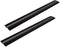 Stove Counter Gap Cover - Flexible Easy Clean Heat Resistant Wide & Long Gap Cap Fillers, Seals Spills Between Appliances, Furniture, Stovetop, Oven, Washer & Dryer, Set of 2 (Black, 21 Inches)