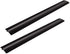 Stove Counter Gap Cover - Flexible Easy Clean Heat Resistant Wide & Long Gap Cap Fillers, Seals Spills Between Appliances, Furniture, Stovetop, Oven, Washer & Dryer, Set of 2 (Black, 21 Inches)