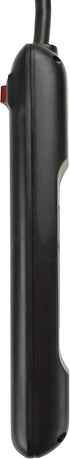 Prime Wire & Cable PB922009 6-Outlet Power Strip with Right Angle Plug and 14-3 SJT 3-Feet Cord,Black...