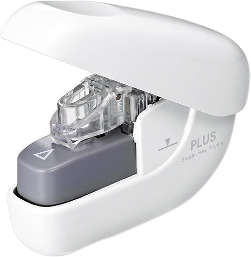 PLUS SL-106NB 31-122 Needleless Stapler Paper Clinch Compact White...