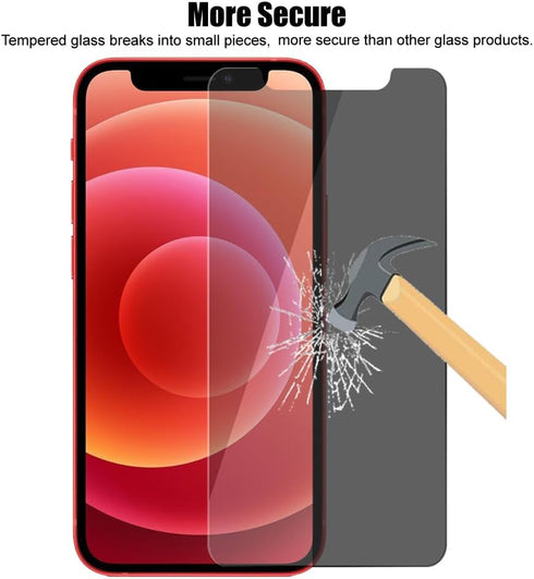 3 Pack Privacy Screen Protector For iPhone 12 Mini 5.4" Anti Spy Private Tempered Glass...